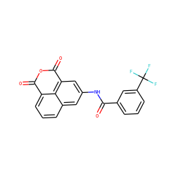 O=C(Nc1cc2c3c(cccc3c1)C(=O)OC2=O)c1cccc(C(F)(F)F)c1 ZINC000095584926
