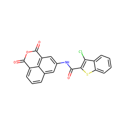 O=C(Nc1cc2c3c(cccc3c1)C(=O)OC2=O)c1sc2ccccc2c1Cl ZINC000095583100