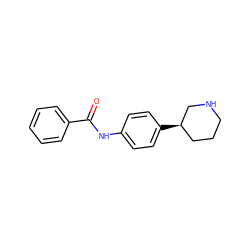 O=C(Nc1ccc([C@@H]2CCCNC2)cc1)c1ccccc1 ZINC000117726587