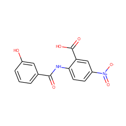 O=C(Nc1ccc([N+](=O)[O-])cc1C(=O)O)c1cccc(O)c1 ZINC000084690970