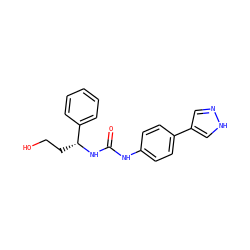 O=C(Nc1ccc(-c2cn[nH]c2)cc1)N[C@H](CCO)c1ccccc1 ZINC000095592625