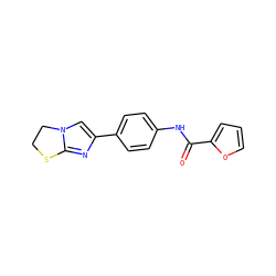 O=C(Nc1ccc(-c2cn3c(n2)SCC3)cc1)c1ccco1 ZINC000000153693