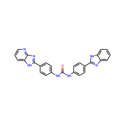 O=C(Nc1ccc(-c2nc3ccccc3[nH]2)cc1)Nc1ccc(-c2nc3ncccc3[nH]2)cc1 ZINC000028563737