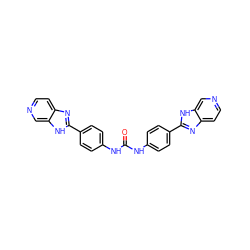 O=C(Nc1ccc(-c2nc3ccncc3[nH]2)cc1)Nc1ccc(-c2nc3ccncc3[nH]2)cc1 ZINC000101034586