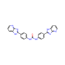 O=C(Nc1ccc(-c2nc3ncccc3[nH]2)cc1)Nc1ccc(-c2nc3ncccc3[nH]2)cc1 ZINC000028563836