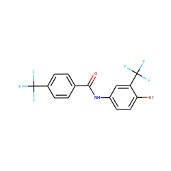 O=C(Nc1ccc(Br)c(C(F)(F)F)c1)c1ccc(C(F)(F)F)cc1 ZINC000012340415
