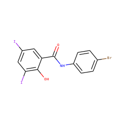 O=C(Nc1ccc(Br)cc1)c1cc(I)cc(I)c1O ZINC000028863510