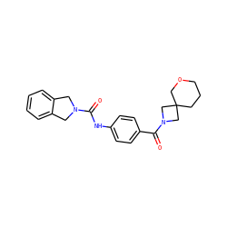 O=C(Nc1ccc(C(=O)N2CC3(CCCOC3)C2)cc1)N1Cc2ccccc2C1 ZINC000166845155