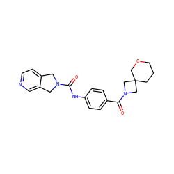 O=C(Nc1ccc(C(=O)N2CC3(CCCOC3)C2)cc1)N1Cc2ccncc2C1 ZINC000167877326