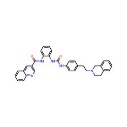 O=C(Nc1ccc(CCN2CCc3ccccc3C2)cc1)Nc1ccccc1NC(=O)c1cnc2ccccc2c1 ZINC000028877238