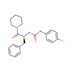 O=C(Nc1ccc(Cl)cc1)N[C@@H](Cc1ccccc1)C(=O)N1CCCCC1 ZINC000035686627
