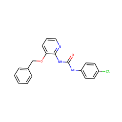 O=C(Nc1ccc(Cl)cc1)Nc1ncccc1OCc1ccccc1 ZINC000005331680