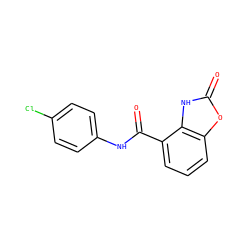O=C(Nc1ccc(Cl)cc1)c1cccc2oc(=O)[nH]c12 ZINC000028881163