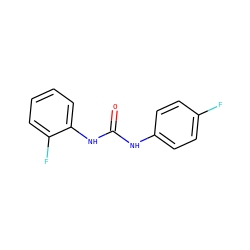 O=C(Nc1ccc(F)cc1)Nc1ccccc1F ZINC000004539203