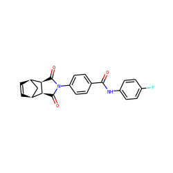 O=C(Nc1ccc(F)cc1)c1ccc(N2C(=O)[C@H]3[C@H]4C=C[C@H](C4)[C@H]3C2=O)cc1 ZINC000006332313