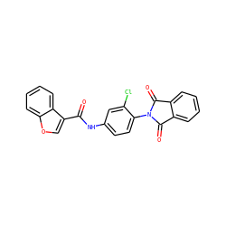 O=C(Nc1ccc(N2C(=O)c3ccccc3C2=O)c(Cl)c1)c1coc2ccccc12 ZINC000473159352