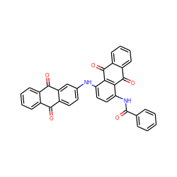 O=C(Nc1ccc(Nc2ccc3c(c2)C(=O)c2ccccc2C3=O)c2c1C(=O)c1ccccc1C2=O)c1ccccc1 ZINC000003954131