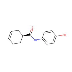 O=C(Nc1ccc(O)cc1)[C@@H]1CC=CCC1 ZINC000000351682