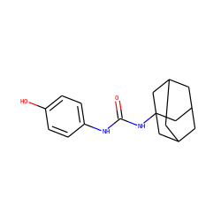 O=C(Nc1ccc(O)cc1)NC12CC3CC(CC(C3)C1)C2 ZINC000020257492