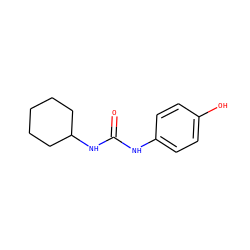O=C(Nc1ccc(O)cc1)NC1CCCCC1 ZINC000000409021