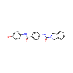 O=C(Nc1ccc(O)cc1)c1ccc(NC(=O)N2Cc3ccccc3C2)cc1 ZINC000167472826
