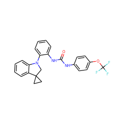 O=C(Nc1ccc(OC(F)(F)F)cc1)Nc1ccccc1N1CC2(CC2)c2ccccc21 ZINC000103234911