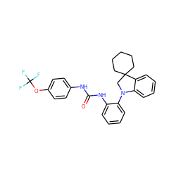O=C(Nc1ccc(OC(F)(F)F)cc1)Nc1ccccc1N1CC2(CCCCC2)c2ccccc21 ZINC000035974558