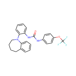 O=C(Nc1ccc(OC(F)(F)F)cc1)Nc1ccccc1N1CCCCc2ccccc21 ZINC000038210532