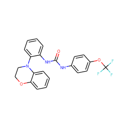 O=C(Nc1ccc(OC(F)(F)F)cc1)Nc1ccccc1N1CCOc2ccccc21 ZINC000035984334