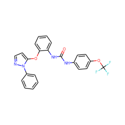 O=C(Nc1ccc(OC(F)(F)F)cc1)Nc1ccccc1Oc1ccnn1-c1ccccc1 ZINC000029045873