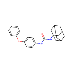 O=C(Nc1ccc(Oc2ccccc2)cc1)NC12CC3CC(CC(C3)C1)C2 ZINC000005041671