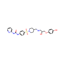 O=C(Nc1ccc(S(=O)(=O)N2CCC(CNC[C@H](O)COc3ccc(O)cc3)CC2)cc1)Nc1ccccn1 ZINC000025419147