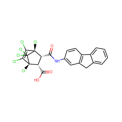 O=C(Nc1ccc2c(c1)Cc1ccccc1-2)[C@@H]1[C@H](C(=O)O)[C@]2(Cl)C(Cl)=C(Cl)[C@@]1(Cl)C2(Cl)Cl ZINC000003954121