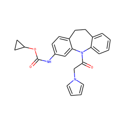 O=C(Nc1ccc2c(c1)N(C(=O)Cn1cccc1)c1ccccc1CC2)OC1CC1 ZINC000653710281