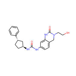 O=C(Nc1ccc2c(c1)NC(=O)N(CCO)C2)N[C@H]1CC[C@H](c2ccccc2)C1 ZINC000169704974