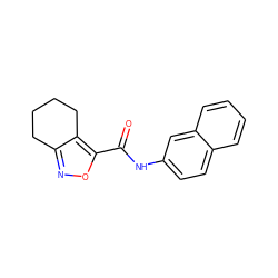 O=C(Nc1ccc2ccccc2c1)c1onc2c1CCCC2 ZINC000000385050