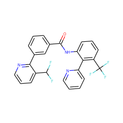 O=C(Nc1cccc(C(F)(F)F)c1-c1ccccn1)c1cccc(-c2ncccc2C(F)F)c1 ZINC001772584412