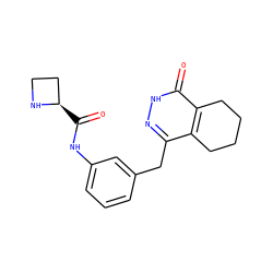 O=C(Nc1cccc(Cc2n[nH]c(=O)c3c2CCCC3)c1)[C@@H]1CCN1 ZINC000168562277