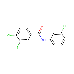O=C(Nc1cccc(Cl)c1)c1ccc(Cl)c(Cl)c1 ZINC000000040854