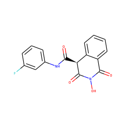 O=C(Nc1cccc(F)c1)[C@@H]1C(=O)N(O)C(=O)c2ccccc21 ZINC000103138316