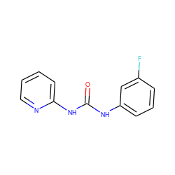 O=C(Nc1cccc(F)c1)Nc1ccccn1 ZINC000000275359