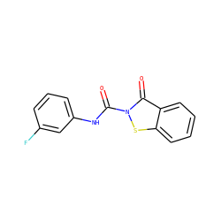 O=C(Nc1cccc(F)c1)n1sc2ccccc2c1=O ZINC000096271395