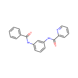 O=C(Nc1cccc(NC(=O)c2ccccn2)c1)c1ccccc1 ZINC000046001784