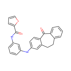 O=C(Nc1cccc(Nc2ccc3c(c2)CCc2ccccc2C3=O)c1)c1ccco1 ZINC000095571668