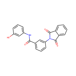 O=C(Nc1cccc(O)c1)c1cccc(N2C(=O)c3ccccc3C2=O)c1 ZINC000018052101
