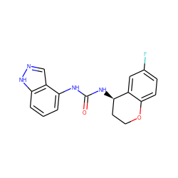 O=C(Nc1cccc2[nH]ncc12)N[C@@H]1CCOc2ccc(F)cc21 ZINC000066066145