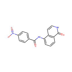 O=C(Nc1cccc2c(=O)[nH]ccc12)c1ccc([N+](=O)[O-])cc1 ZINC000071318049