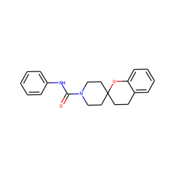 O=C(Nc1ccccc1)N1CCC2(CCc3ccccc3O2)CC1 ZINC000085557814