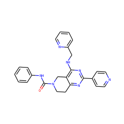 O=C(Nc1ccccc1)N1CCc2nc(-c3ccncc3)nc(NCc3ccccn3)c2C1 ZINC000141658903