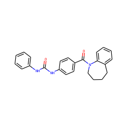 O=C(Nc1ccccc1)Nc1ccc(C(=O)N2CCCCc3ccccc32)cc1 ZINC000013757954